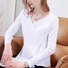 Bottom Shirt Women's New Women's Clothing Temperament Slim-fitting Long-sleeved Irregular Design Niche Top