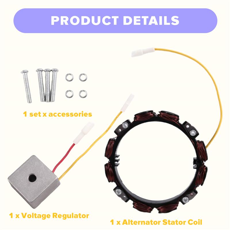 L10A 592829 691065 392595 691063 Generator Statorlindning För Briggs & Stratton BS Trekrets 5/9 Amp