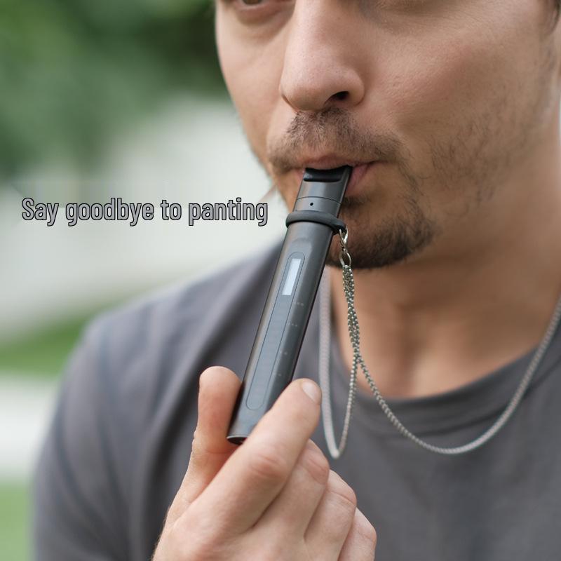 BreathThru Lung Trainer: Portable Breathing Exercise Device with Vital Capacity Meter