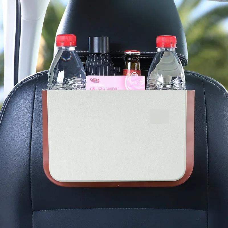 Car Trash Can Foldable Hanging Cartoon Multifunctional Umbrella Storage Bin Car Storage Box Car Interior Storage Stowing Tidying