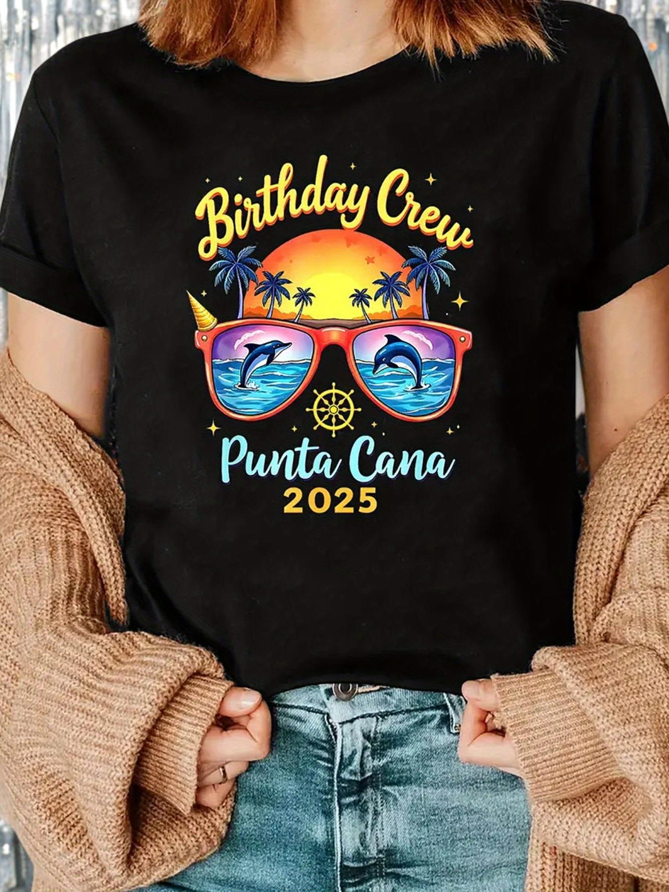 Birthday Crew Punta Cana 2025 Dolphins T-shirt XL