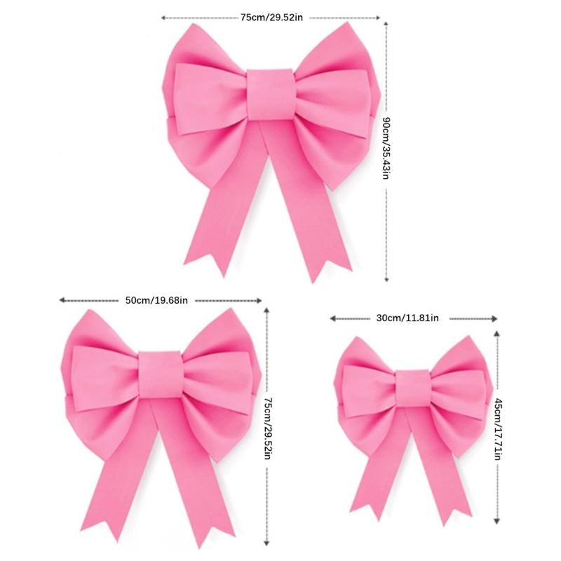 Creative Bows Party Decoration Waterproofed and Thickened Multiple Sizes for Indoor Outdoor Festives Atmosphere Setups