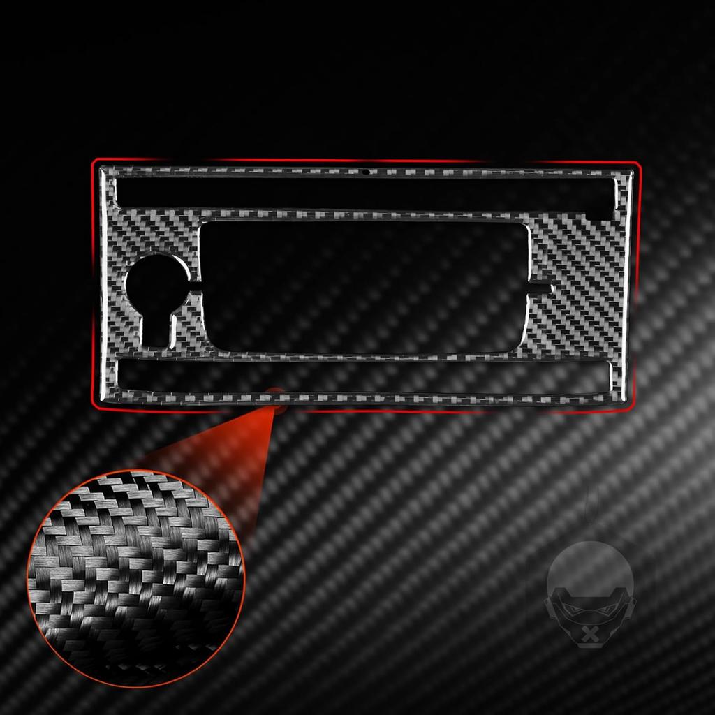 Carbon Fiber Decorative Stickers Car Central Control CD Radio Buttons Konb Media Panel Frame Car Interior Compatible with Honda Accord 2013 2014 2015