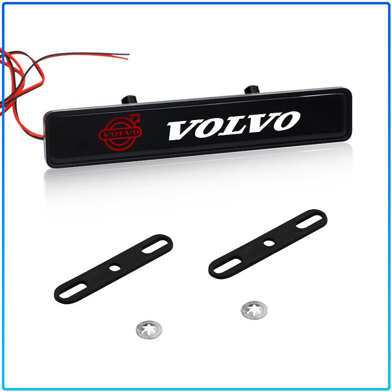 Car Head Grill Emblem LED Light Front Grille Badge Sticker For Volvo Rdesign XC90 S60 XC60 V70 S80 S40 V50 V40 V60 C30 S70