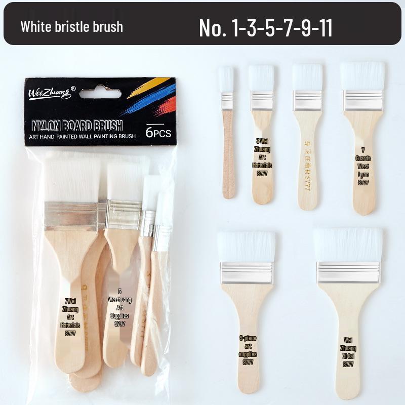 Multifunctional Nylon Brush: BBQ, Paint, Cleaning, 1-12 Plate Sizes
