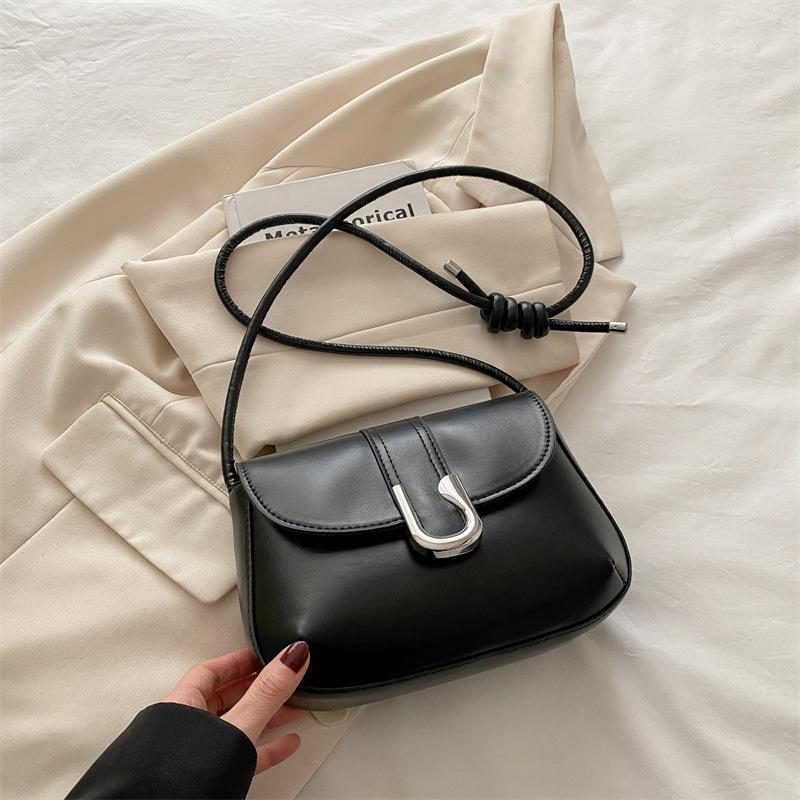 2025 Spring New Simple Versatile High Value Lock Fashion Trend Women's Trend Crossbody Shoulder Small Square Bag