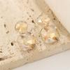 Geometric Alloy Square Drop Earrings With Gold Pins For Womens Fashion Accessories