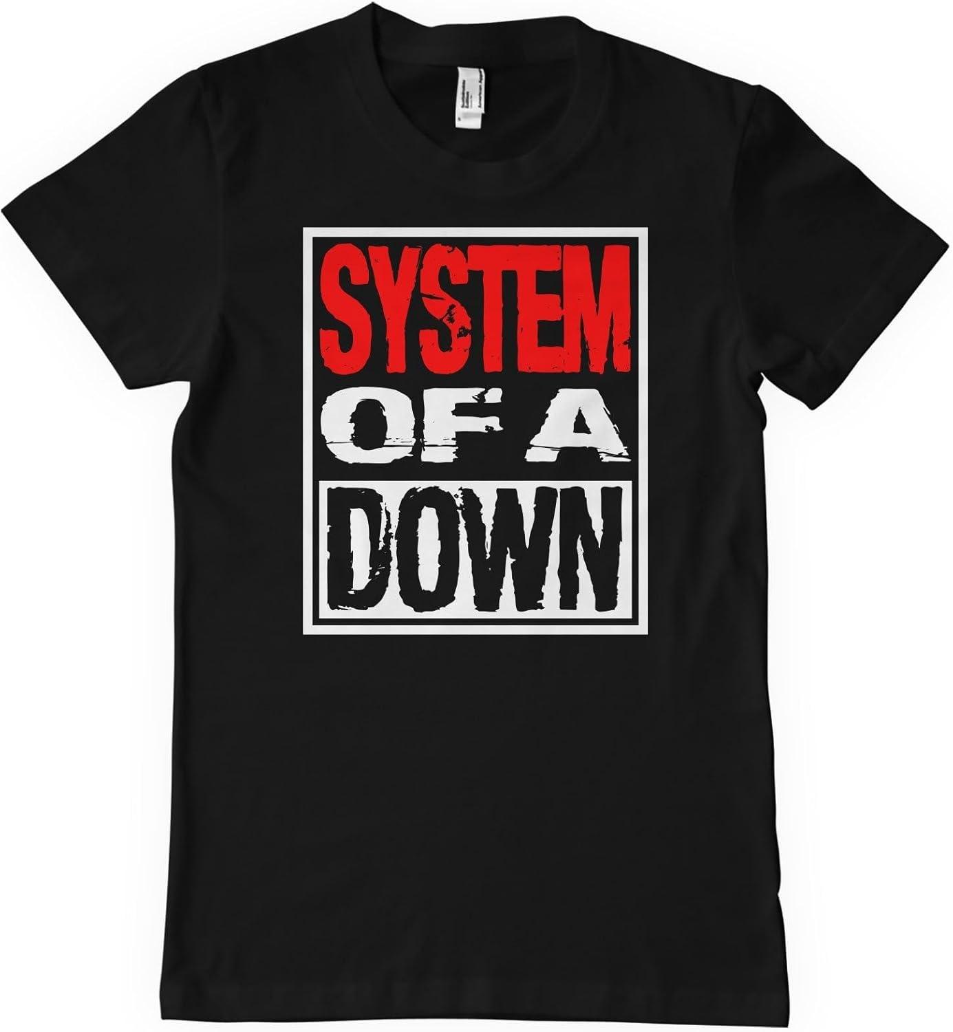 Мужская футболка с официально лицензированным логотипом System Of A Down XXXXXL чёрный