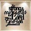 Joshua Metal Wall Art Bible Verse Christian Decor Heavy Ironwork Gift