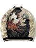 Huaxia Junpin Nine-Tailed Fox Embroidery Jacket – Original Chinese Style Trendy Baseball Outerwear A008