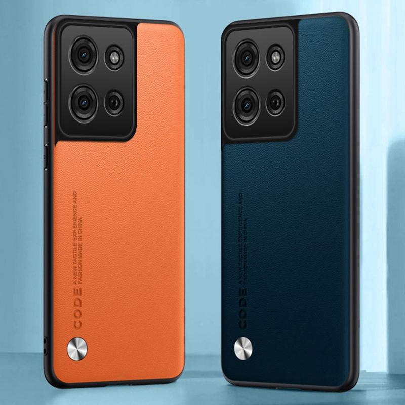 Luxury PU Leather Case For Motorola Moto G75 Back Cover Matte Silicone Shockproof Full Protection Phone Case For Motorola G75 5G