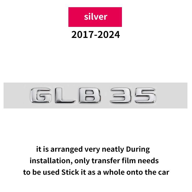 Suitable for GLB CLASS X247 GLB35 GLB200d GLB250 AMG 4MATIC Tail Glossy Black Silver