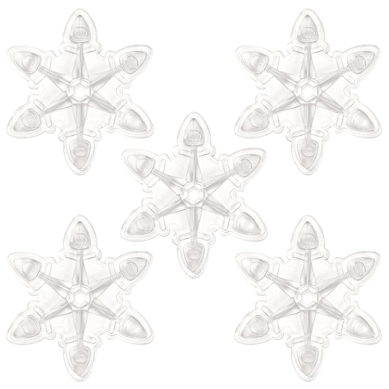 VAXPOT Snowboard Deck Pads, Set of 5, Snow Crystal Design, VA-2813 CLR