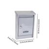 Big Metal Delivery Box Mountingbox, with 2 Keys, Outdoor Postbox Mailbox for The Entrance House