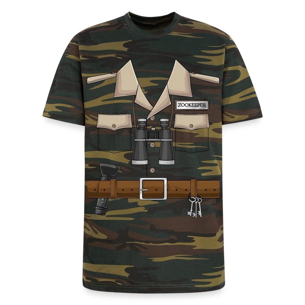 Zookeeper Safari Halloween Costume Unisex Camo Tee 4XL