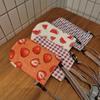 1Pcs Insulated Canvas Thermos Bag Water Bottle Cover Adjustable Crossbody Strap Floral Duck Print Cup Holder For Shopping