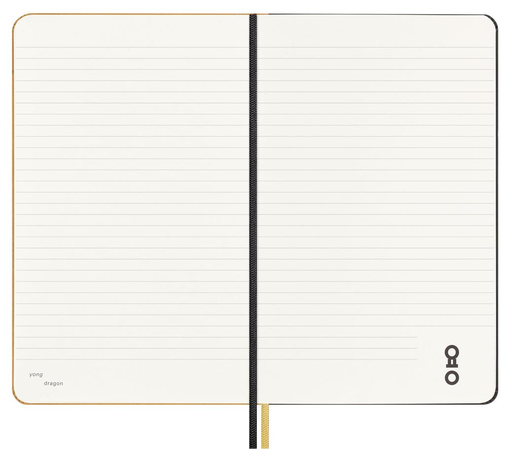 Moleskine Notebook, Year of the Dragon by Anne San-Su, Hardcover, Horizontally Ruled, Large Size (13cm X 21cm) LECNYDRAGQP060ASNB