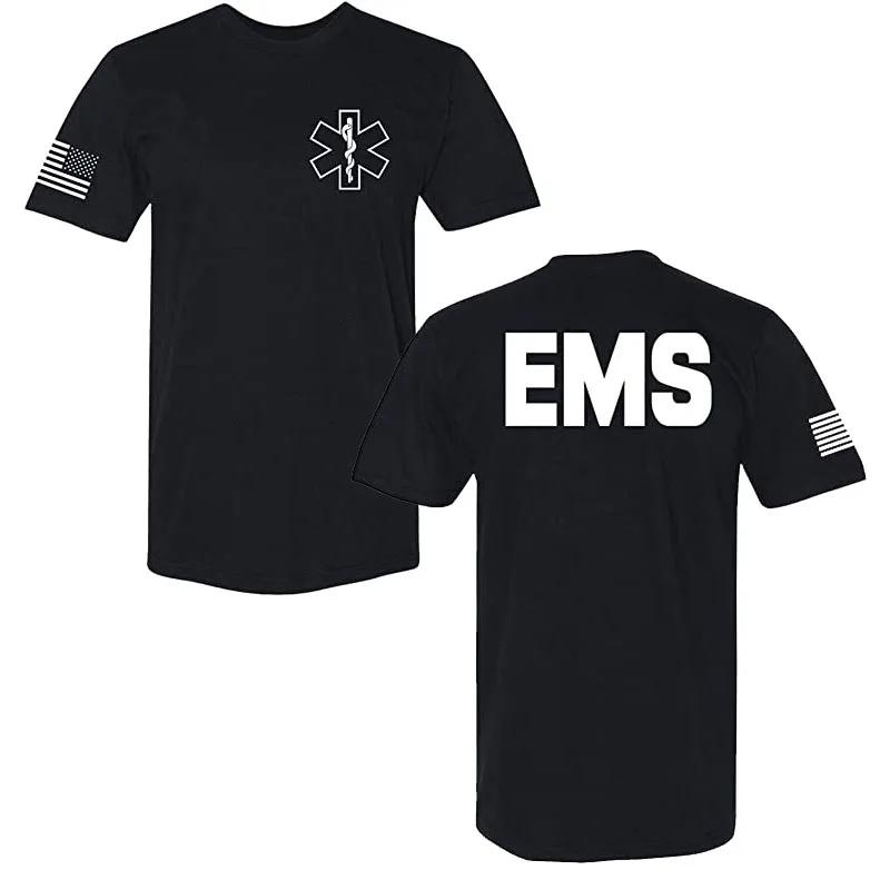 Law EnforceUnisext SECURITY Tee Police EMS FBI Fire Rescue Sheriff TwoSided TShirt 2026 Summer Unisexs Cotton Oversized Tshirt