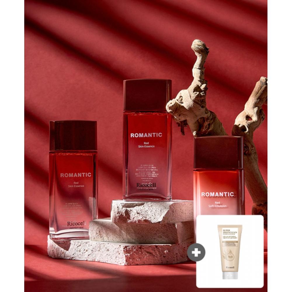 Ricocell Ricocell Perfect Man roMantic Red 3 Piece Special set+Ricocell Centella Asiatica   Medicago Super Deep Clean Foam Cleanser 120ml 1 NONE