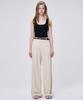 MALOUPE 2158 Nylon Wide Pants (Light Beige)