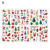 10 Stücke Weihnachten Tattoo Aufkleber Schöne Cartoon Weihnachtsmann Schneemann Elch Bär Weihnachtsbaum Aufkleber Kinder
