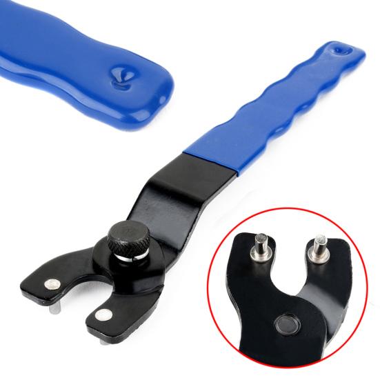 Adjustable 8-50mm Angle Grinder Key Pin Spanner Handle Wrench Home Repair Tool