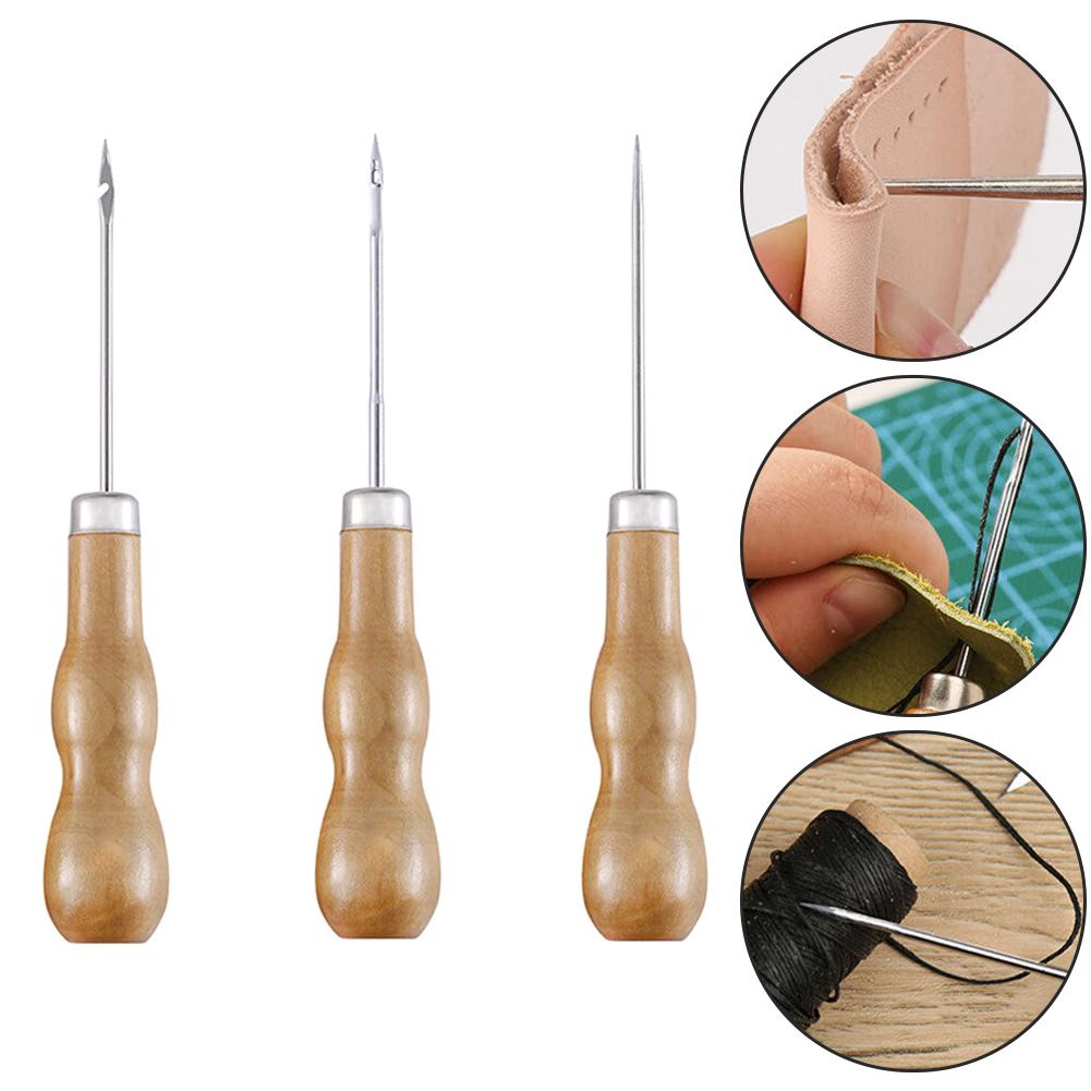 Craft Stitch Needle DIY Shoe Repair Leather Sewing Awl