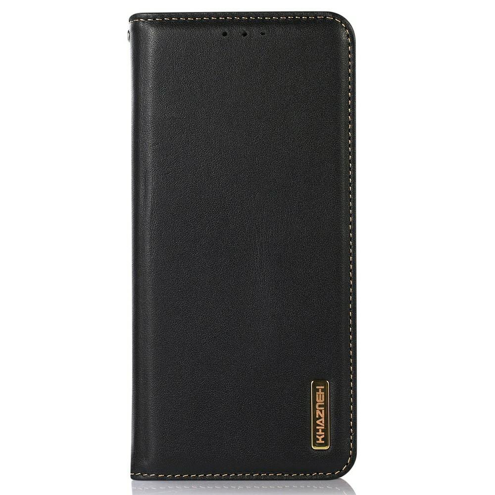 KHAZNEH Genuine Cow Leather Wallet Case for OnePlus Ace 5 Pro 5G/Ace 5 5G/13R 5G Nappa Texture Phone Cover