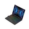 New Wireless RGB Backlit Keyboard iPad Air 7th 2025 11-inch Case 360 Rotatable Touchpad 7 Color Backlight Black Pencil Holder