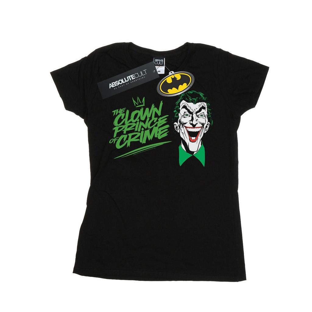 DC Comics Womens/Ladies Batman Joker The Clown Prince Of Crime Cotton T-Shirt