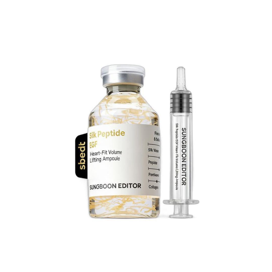 SUNGBOON EDITOR Silk Peptide EGF Heart Fit Volume Lifting Ampoule Firming Serum 30ml 1 Pack (30ml)