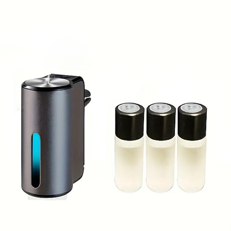 Car air freshener, three intensity adjustable, car aroma diffuser, portable freshener perfume fragrance Gray 3pcs