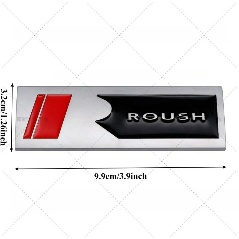 1Pc 3D Metal Roush Performance Badge Sticker Body Grill Trunk Emblem Decal for GT 500