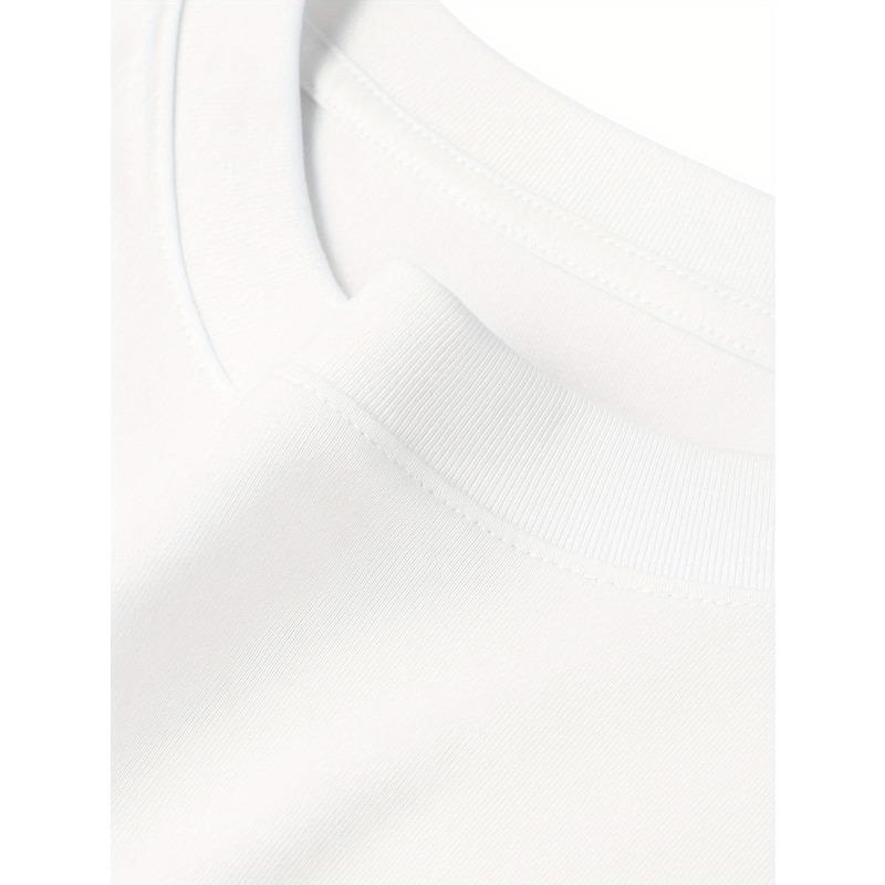 European Size Women's Horse Print T-Shirt - Soft Round Neck Short Sleeve Top with - Horse Lover Gift, White Casual Blouse