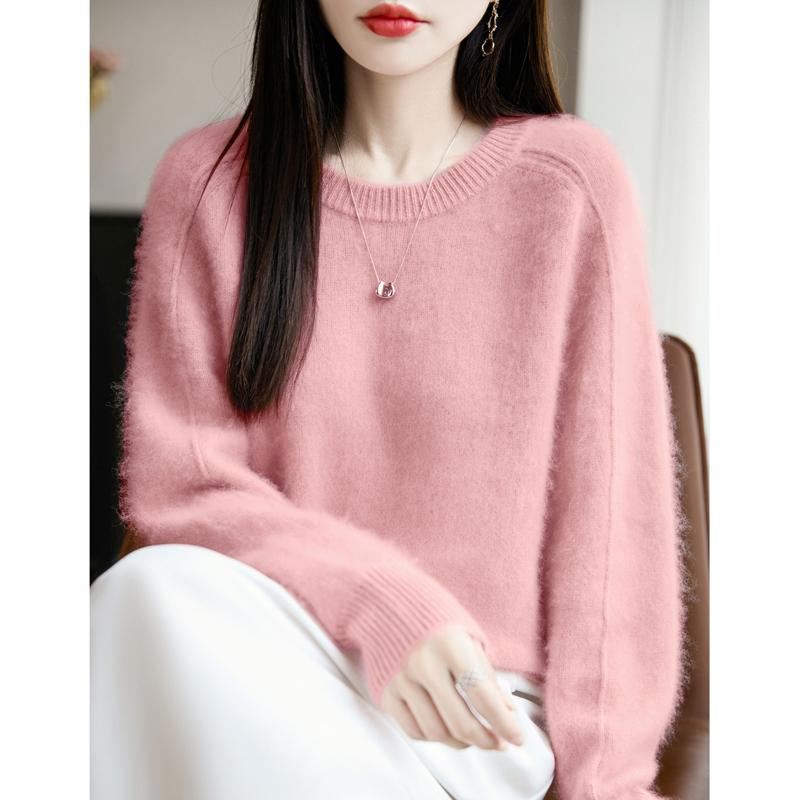 Women Sweater 100% Wool MODERN NEW SAGA O-neck Knit Pullover Thick Winter Jumpers Female Knit Tops