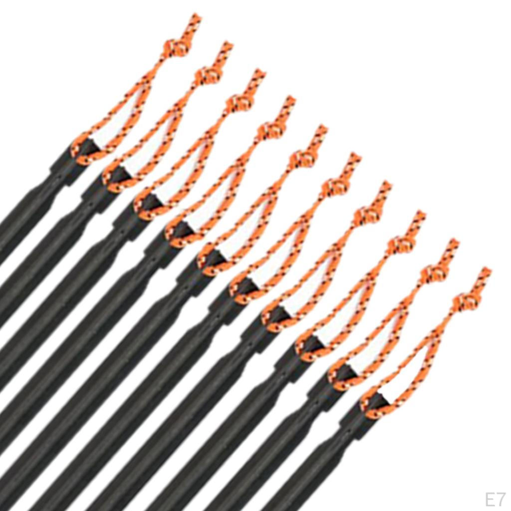 10 Pack Heavy Duty Aluminum Alloy Tent Stakes