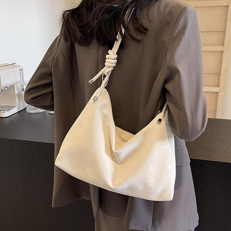 Trendy Pink Large-capacity Messenger Bag Women's 2025 New Spring Fashion Popular Tote Bag Casual Bucket Bag