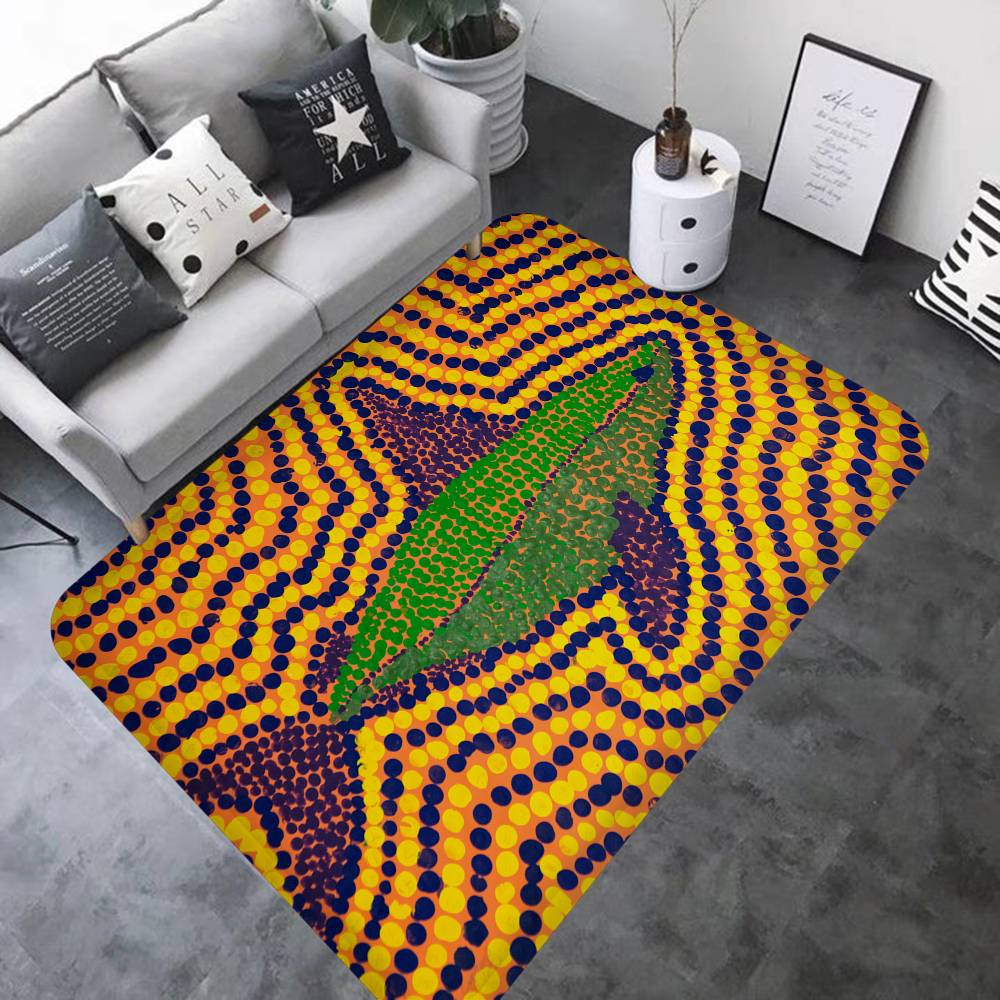 Australian Aboriginal Art Door Mat Washable Non-Slip Living Room Sofa Chairs Area Mat Kitchen Doormat Area Rug