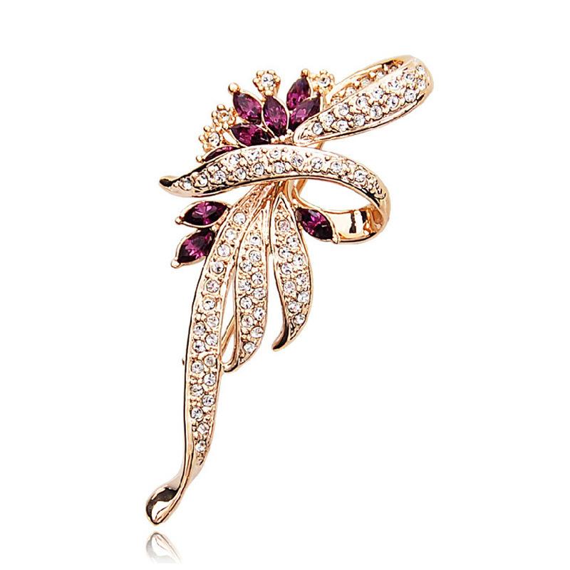 Direct Supply Alloy Rhinestone Brooch Women'S Corsage Activity Clothing Accessories Temperament Brooch