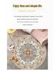 Vintage Crystal Velvet Round Carpet - Large Area Living Room Coverage