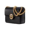 Tory Burch Olivia Flap Pebbled Leather Chain Shoulder Bag Mini Women Shoulder Bag Black 141659-001