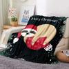 Christmas Theme Flannel Throw Blanket Christmas Tree Snowflake Pattern for Couch Bed Sofa Festival Gift for Boy Girl Lightweight
