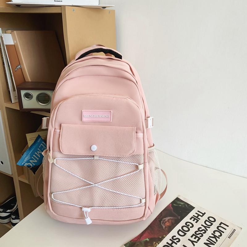 Студенческий школьный рюкзак с перекрестной веревкой — фото 17