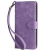Compatible Nokia C02 Leather Case: Flip Stand with Card Slot & Magnetic Lanyard
