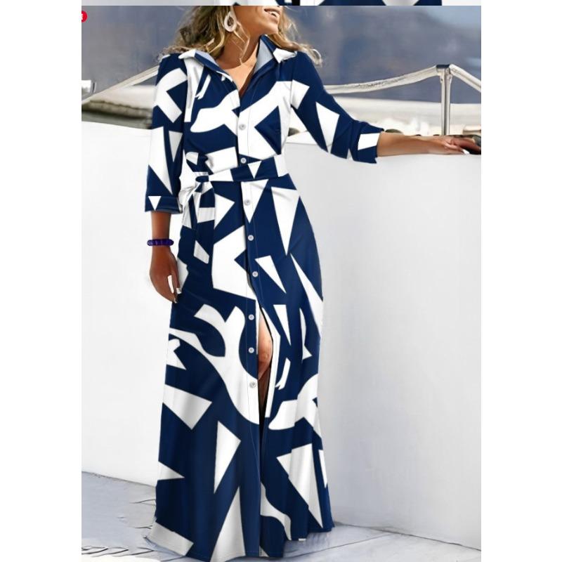 

IHUASU Женская мода осень-зима с длинным рукавом и воротником-поло повседневные платья S