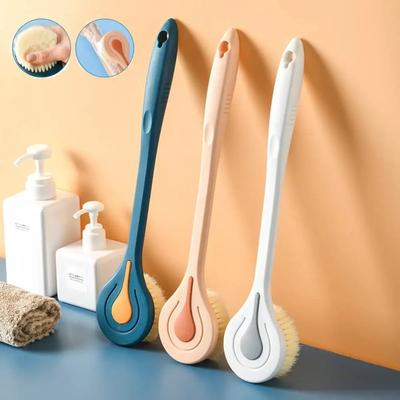 Weiches Haar, langer Griff, Badebürste, Rücken-Ballbürste, Badebürste, Körperbürsten, Schlamm-Rückenwäscher, Dusche, Massagebürste, Badezubehör
