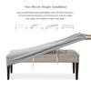 Corn Grain Fleece Stretchable Bench Cover Elastic Dustproof Protector Plush Water-Resistant Furniture Slipcover for Home Decor