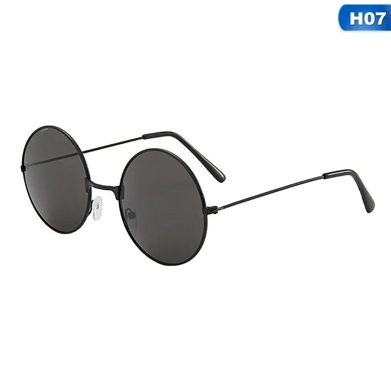 Vintage Retro Polarized Steam Punk Sunglasses Fashion Metal Round Mirrored Eyewear Men Circle Sun Glasses UV400