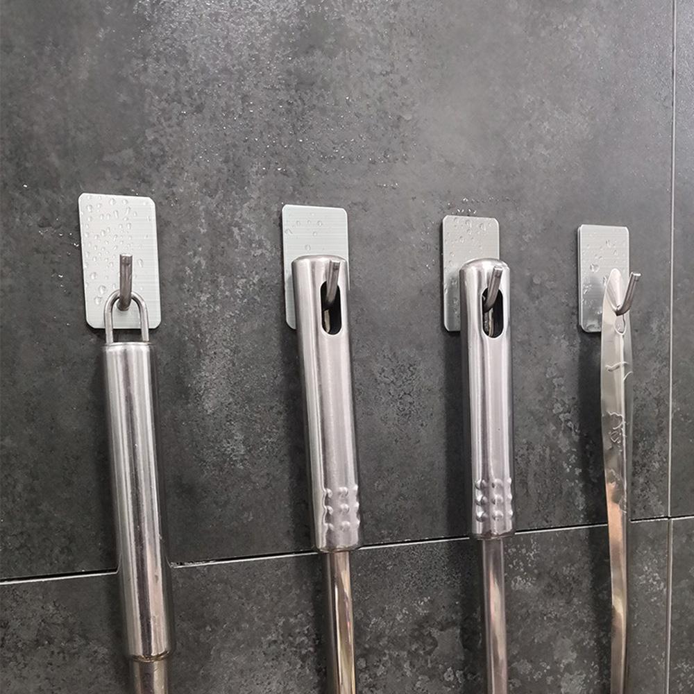 Bathroom Kitchen Towel Wall Mounted Self Adhesive Key Storage Rack Key Holder Hanger Wall Hook