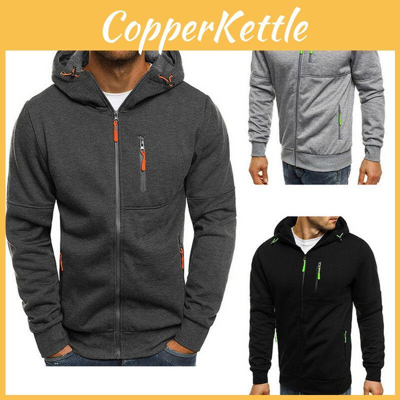 Men's Winter Hoodies Slim Fit Hooded Sweatshirt With Soft Warm Material Jacket